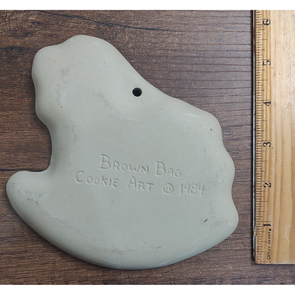 Brown Bag Cookie Art Rocking Horse Clay Cookie Mold Vintage 1986 B14 - Picture 2 of 2